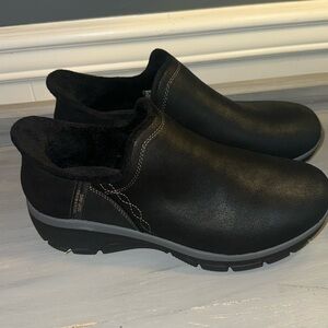 Women's Sketchers Modern Hour Black Slip On Shoes size 10